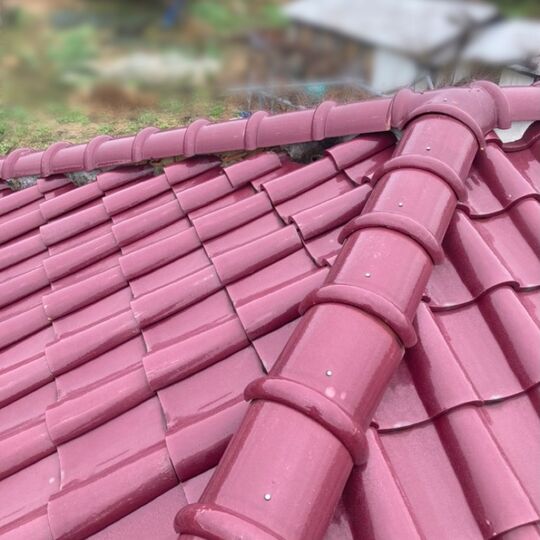 瓦屋根　葺き替え工事